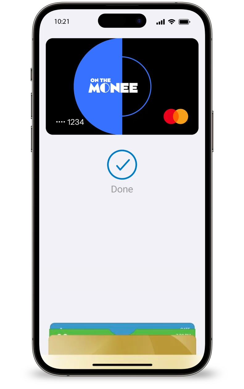 OTM digital Mastercard with Apple Pay